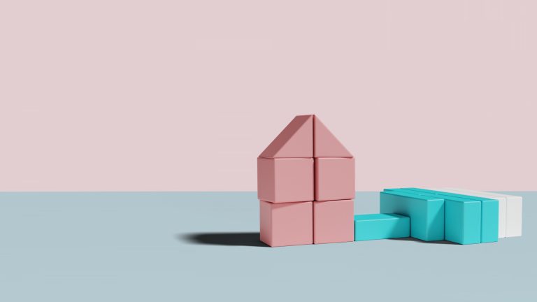 Blocks of Pricen in pink blue and white integrating pricing software