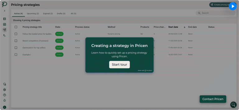 Automated workflow Pricen Demo